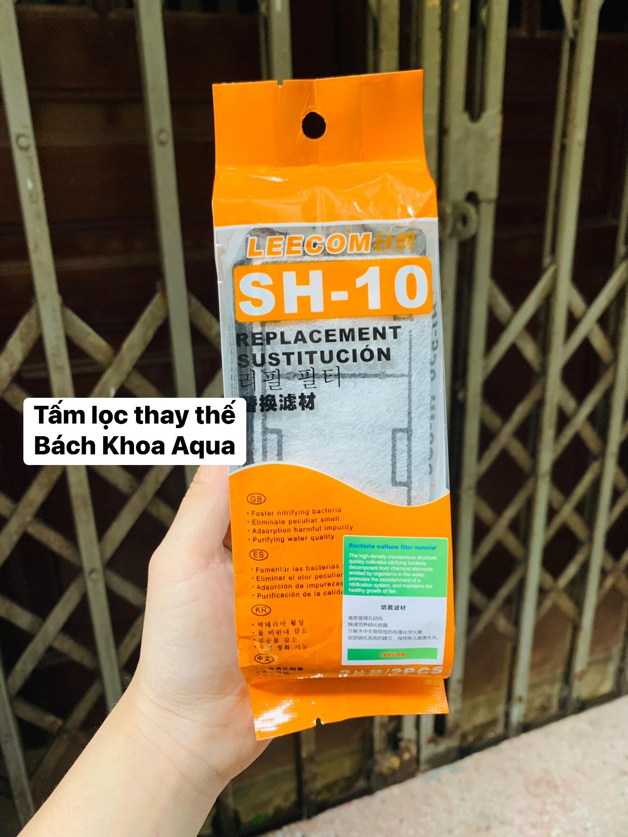 Miếng lọc thay thế cho lọc thác Leecom